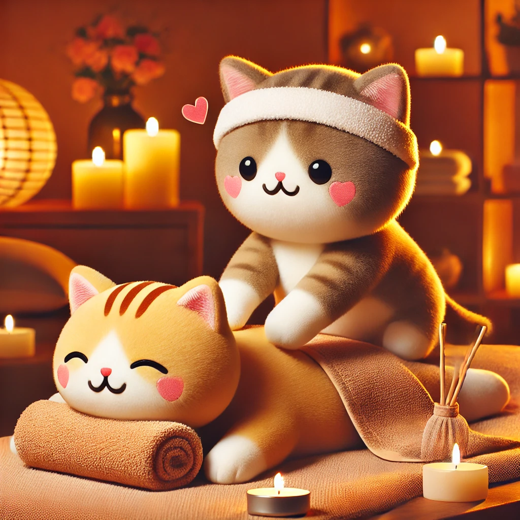 ほぐしの施術(猫)